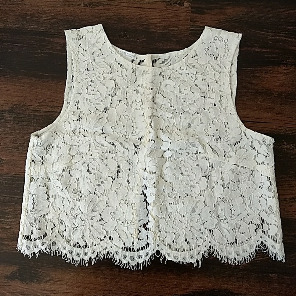 BHLDN Cleo top Ivory XS